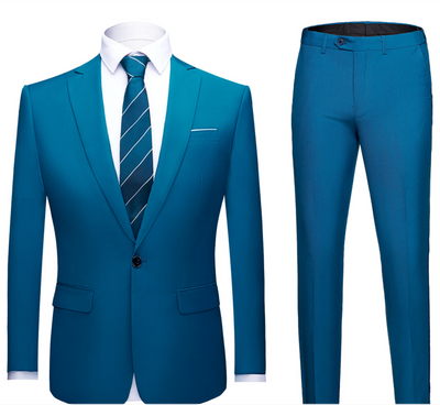 Traje de negocios de dos piezas para hombre