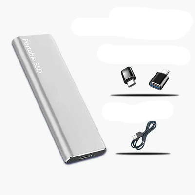 Luxyecs | SSD externo de 4 TB: unidad de almacenamiento ultrarrápida, compacta y duradera