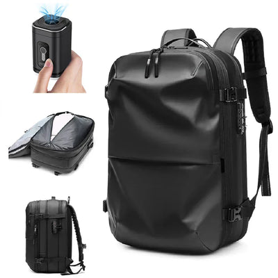 Mochila antirrobo de 60 l con compresión al vacío