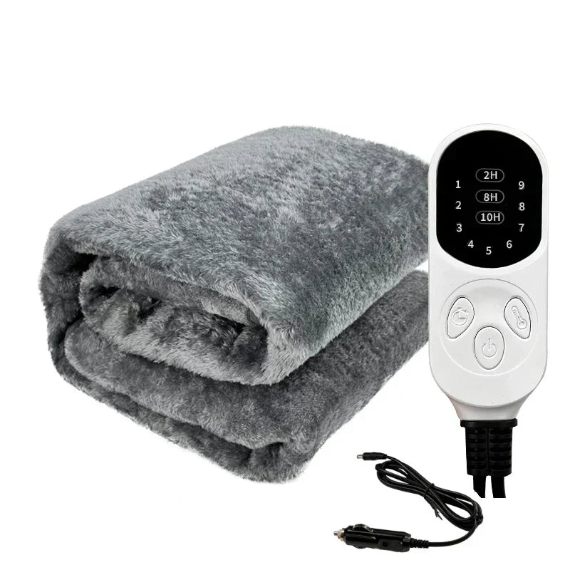 Θερμαινόμενη Κουβέρτα CozyDrive 12V – Άνετο Ταξίδι με Χρονοδιακόπτη & Ρυθμιζόμενη Θερμοκρασία