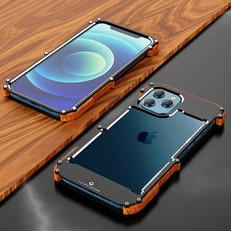 Funda para iPhone con acabado de madera