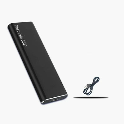 Disco duro externo SSD rápido: almacenamiento compacto de alta velocidad para PC y Mac