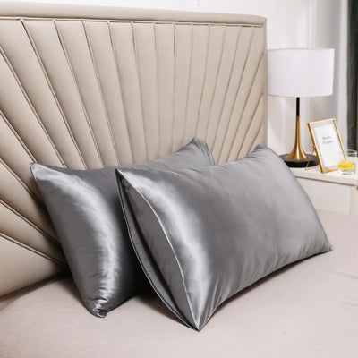 Taie d'oreiller luxueuse en soie rafraîchissante - Hypoallergénique pour peaux sensibles