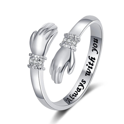 Te amo por siempre - anillo de abrazo