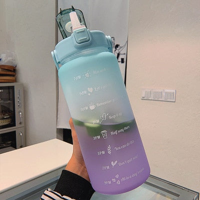 Bouteille d'eau motivante | 2L écologique