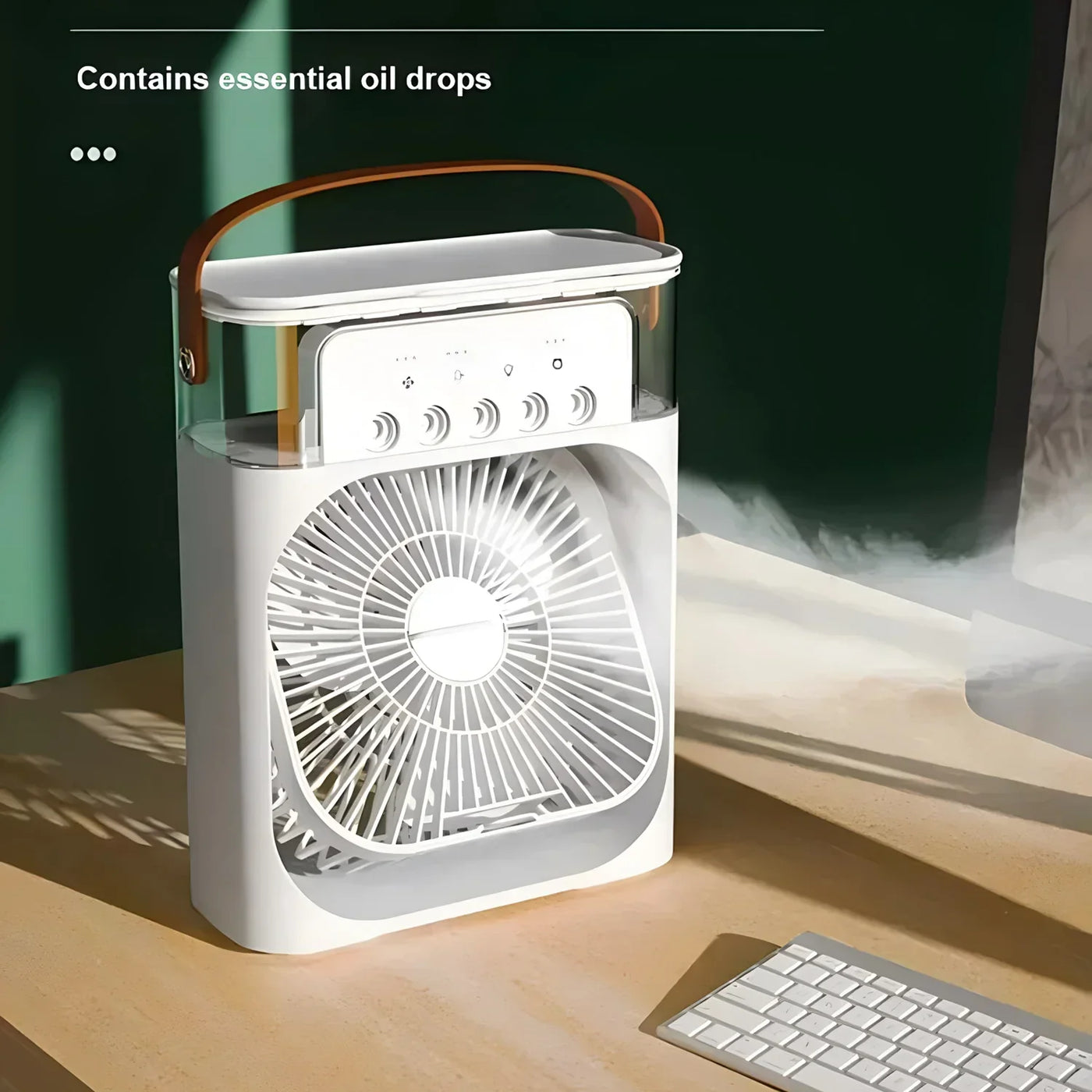 Humidificador y ventilador Airco Mobile 3 en 1 con LED