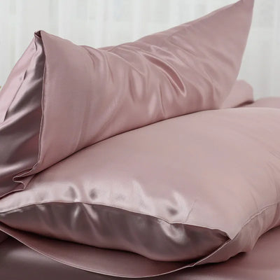 Taie d'oreiller luxueuse en soie rafraîchissante - Hypoallergénique pour peaux sensibles