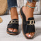 SensoLux - Elegantes sandalias de mujer con cómodo tacón de cuña