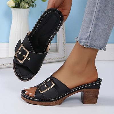 Eleganta - Sandalias de piel para mujer Elegantes y cómodas durante todo el verano.