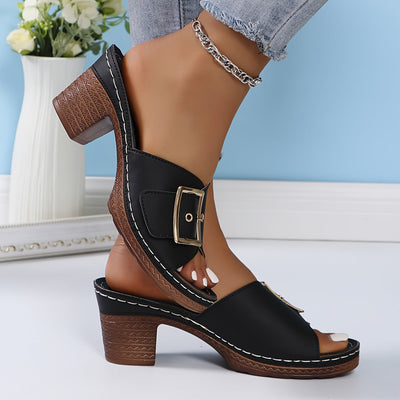Eleganta - Sandalias de piel para mujer Elegantes y cómodas durante todo el verano.