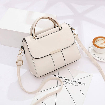Ali - Bolso elegante de piel vegana con tapa