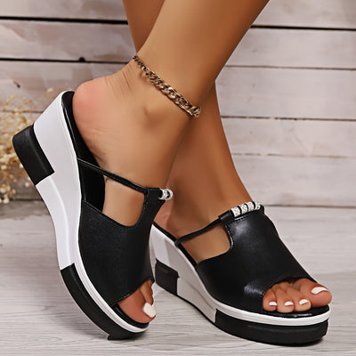 Strassea - Sandalias de cuña de mujer cómodas para tu look de verano