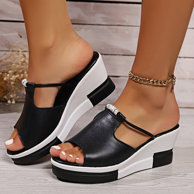 Strassea - Sandalias de cuña de mujer cómodas para tu look de verano