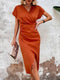 Viviane - Elegante vestido naranja