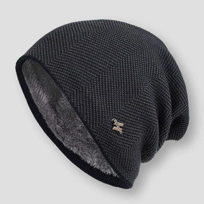 Gorro de punto de lana básico de invierno para hombre