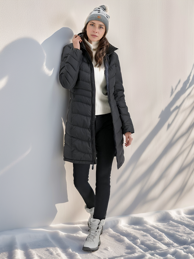 Manteau long et rembourré Eva - Chaud, léger et déperlant