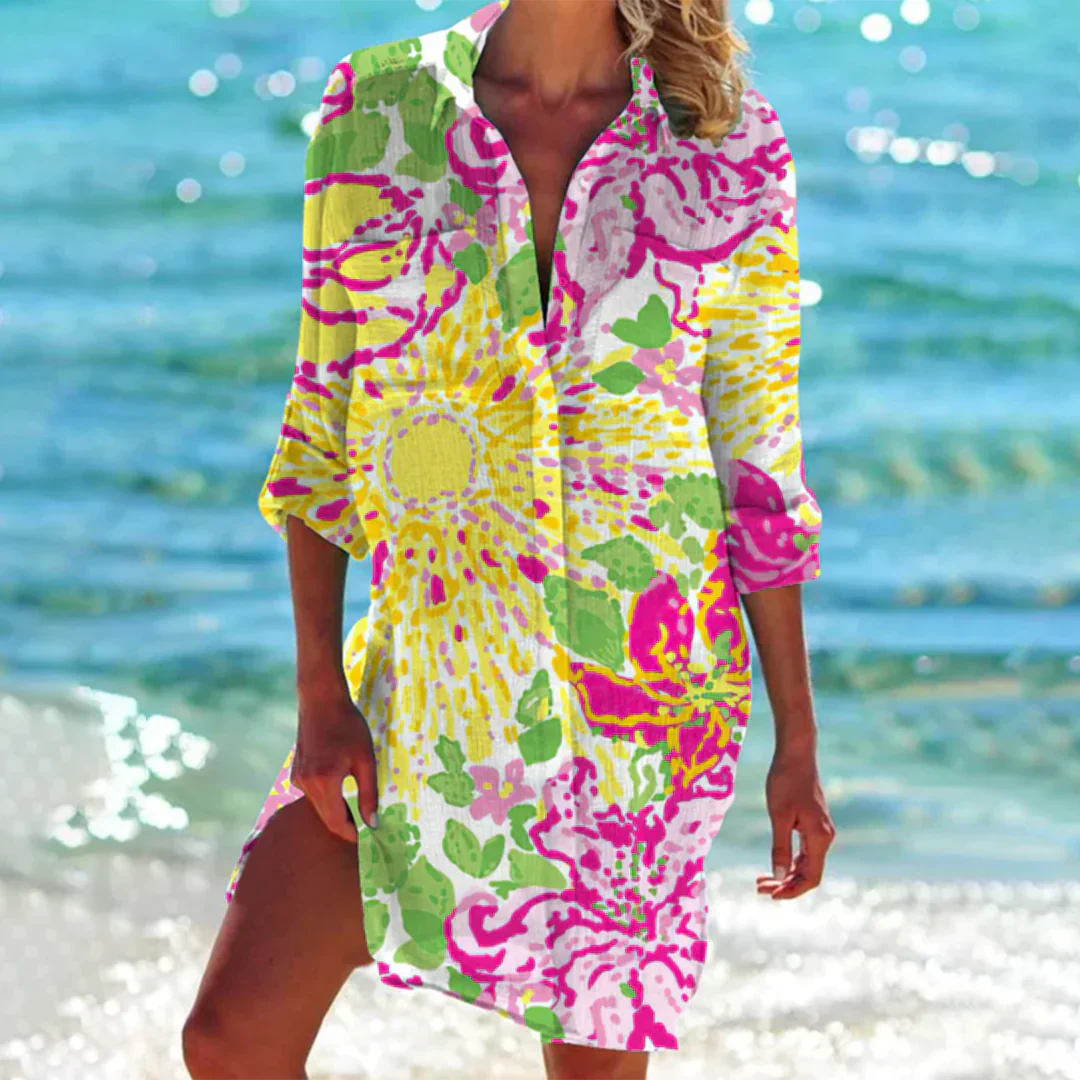 Catherine - Robe chemise estivale