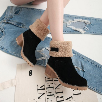 Botas de invierno cálidas y acolchadas para mujer