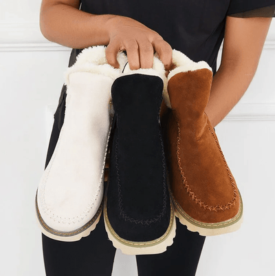 Zapatos de invierno súper cómodos y acogedores para mujer.