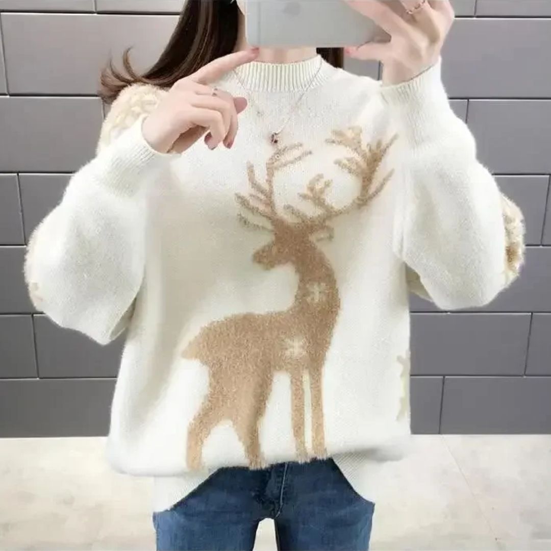 Aisha Sweater | Pull de Noël en cachemire pour femmes