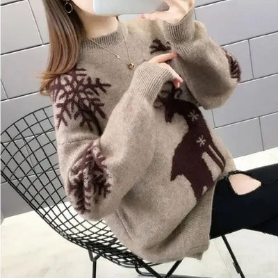 Aisha Sweater | Pull de Noël en cachemire pour femmes