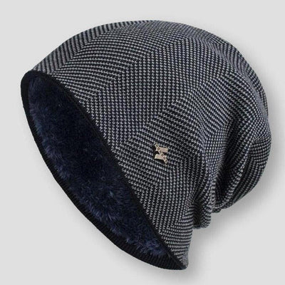 Gorro de punto de lana básico de invierno para hombre