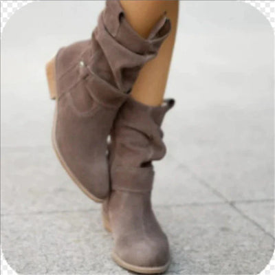 Avice - Støvler sintético talla grande, redondo, color tostado lava informal