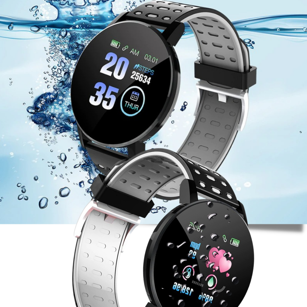 Reloj inteligente resistente al agua con monitor de actividad física