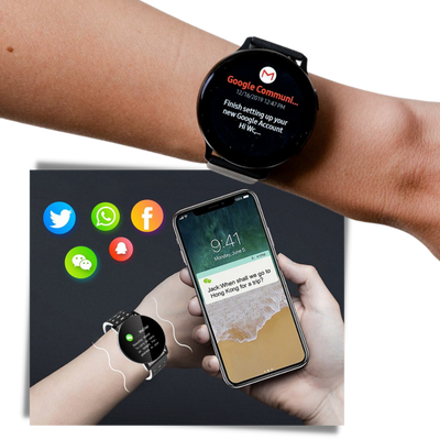 Reloj inteligente resistente al agua con monitor de actividad física