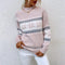 Pull à col roulé côtelé pour femmes