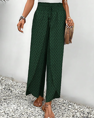 Pantalones de verano de mujer con estampado geométrico