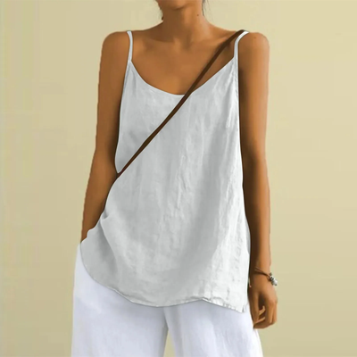 Top de tirantes finos para mujer - Suelto - Verano - Sin mangas
