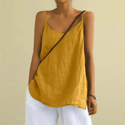 Top de tirantes finos para mujer - Suelto - Verano - Sin mangas