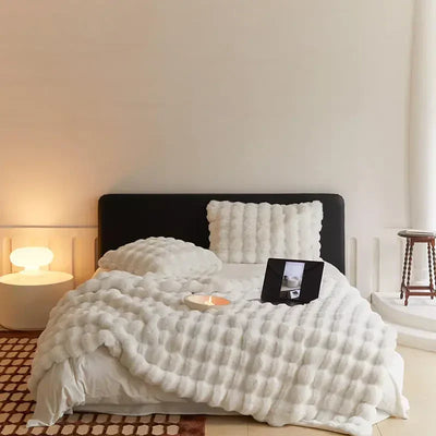 Couverture en laine polaire Douceur Plush Cosy Bed Throw