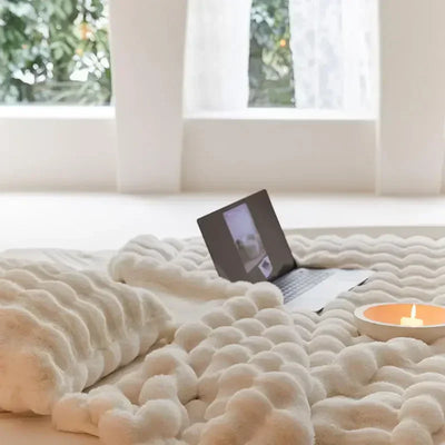 Couverture en laine polaire Douceur Plush Cosy Bed Throw