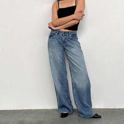 Jasmine - Pantalones vaqueros anchos para mujer