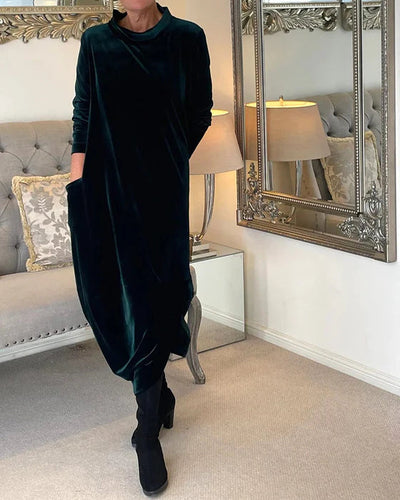 Elegante vestido de invierno 