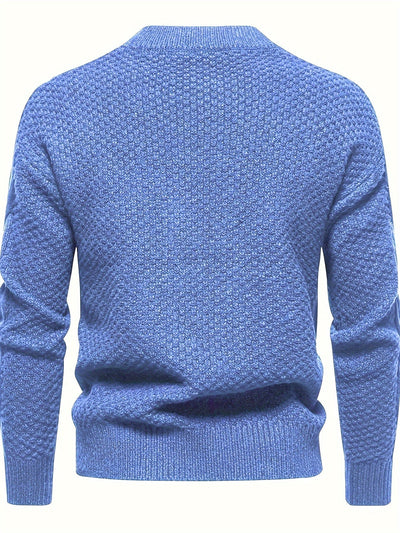 Pull en tricot uni Pour hommes, pull vintage