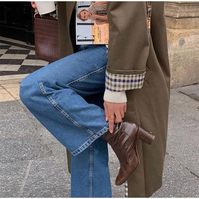 Gabardina larga y elegante para mujer