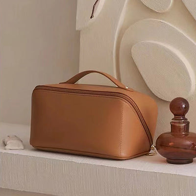 Borsa porta cosmetici da viaggio portatile in PU