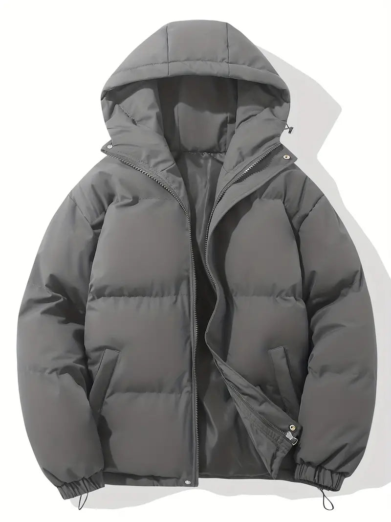 Luuk | Classic winter jacket with hood for men