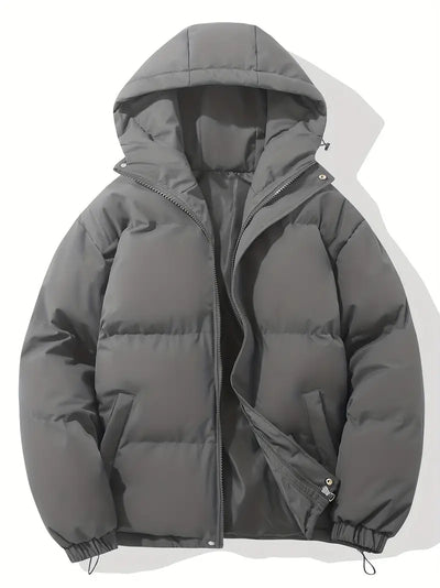 Luuk | Classic winter jacket with hood for men