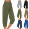 Juliet - Pantalones casuales de lino y algodón con bolsillos cargo