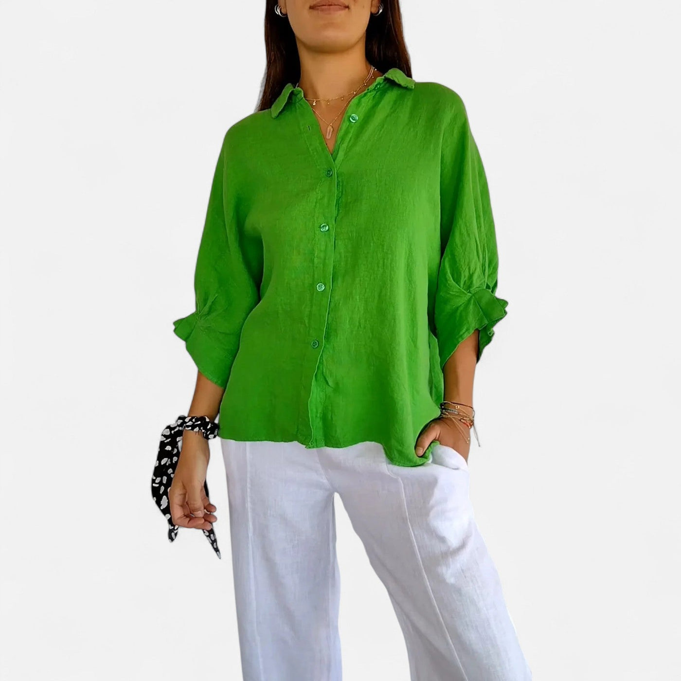 Old Monarchy | Camisa de lino de verano para mujer: elegancia natural y transpirable