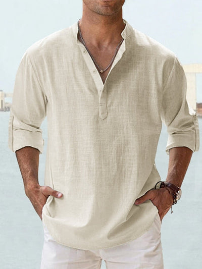 Camiseta abotonada para hombre