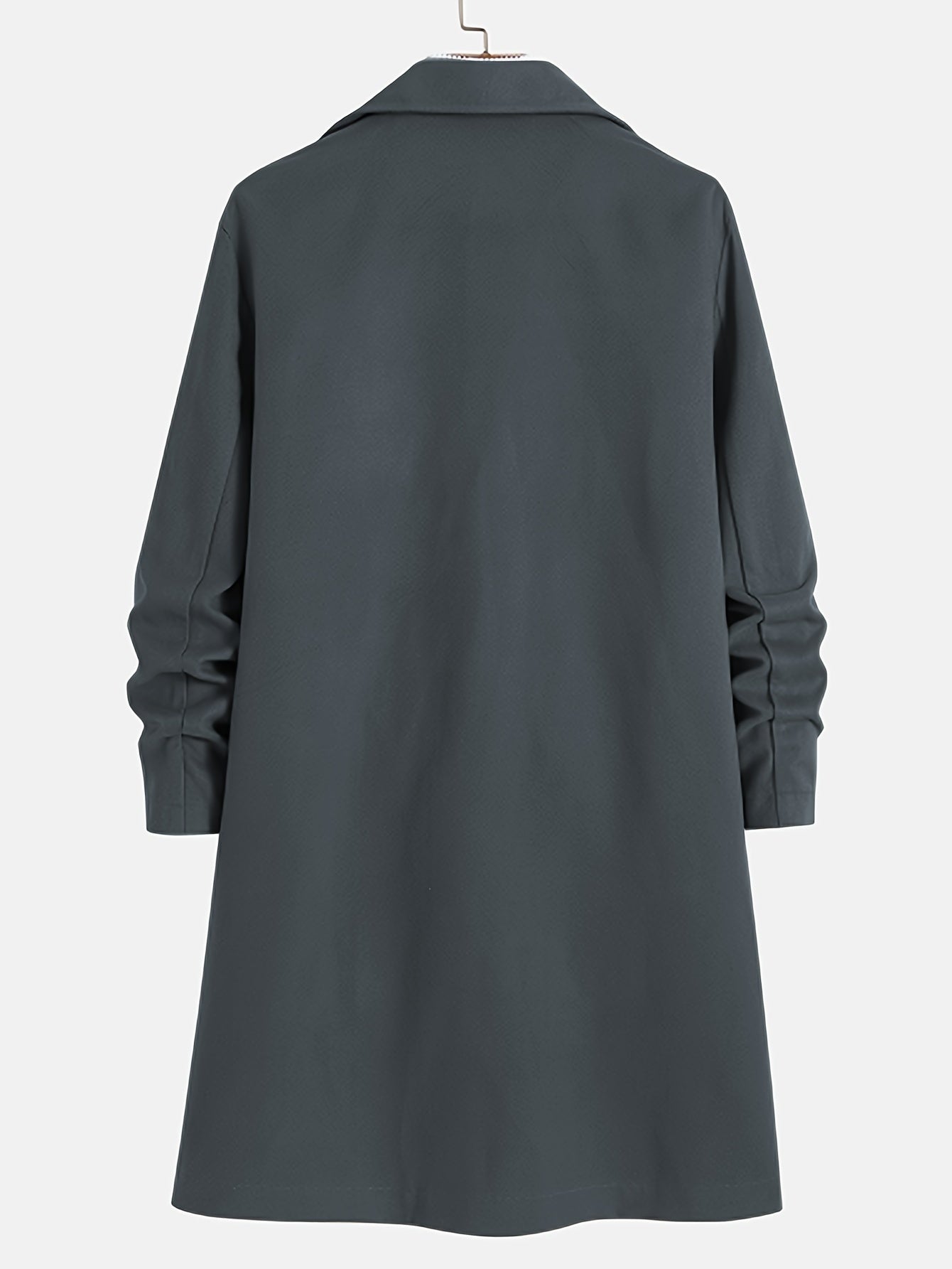 Lang Elegant Frakke | Polyester & Uld | Klassisk & Varm