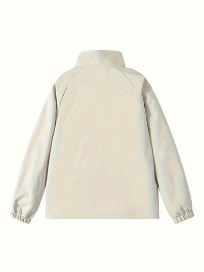 Daan | Black men's jacket with stand-up collar