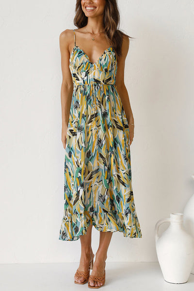 Vestido midi Veronique en mezcla de algodón para uso informal