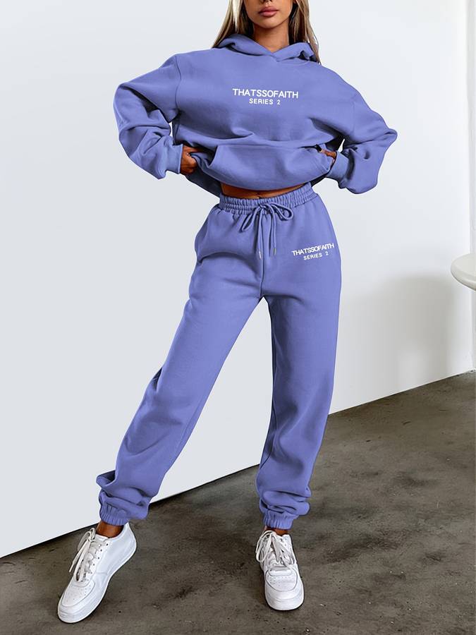 Christina- Ensemble sweat à capuche et pantalon de survêtement