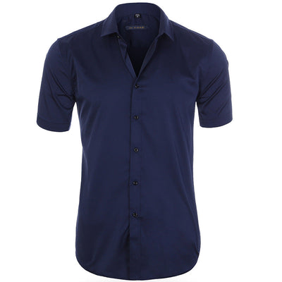 Camisa de manga corta transpirable y sin arrugas para hombre.